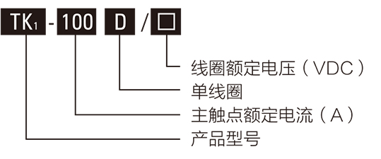 全密封高（gāo）壓直流接觸（chù）器（qì）型號含義