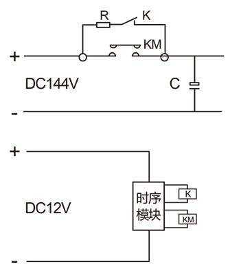 帶（dài）預充直流接（jiē）觸器接線圖