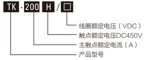 全密封高壓直流接觸器型號含義