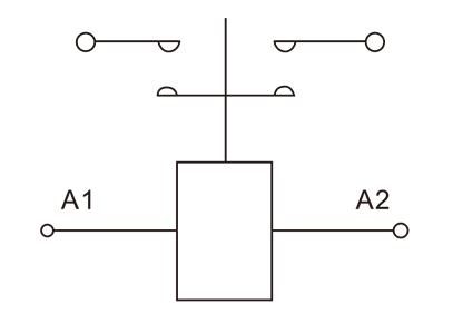 直（zhí）流接觸器電極示意圖（tú）